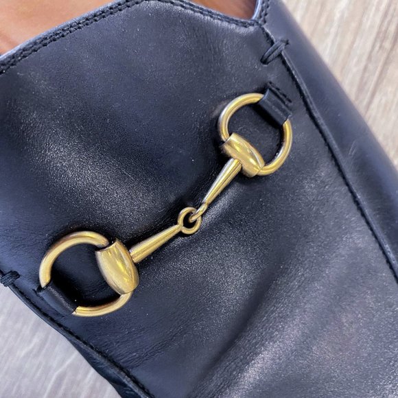 Gucci Horsebit Leather Backless Loafers - 40.5 - Picture 5 of 5